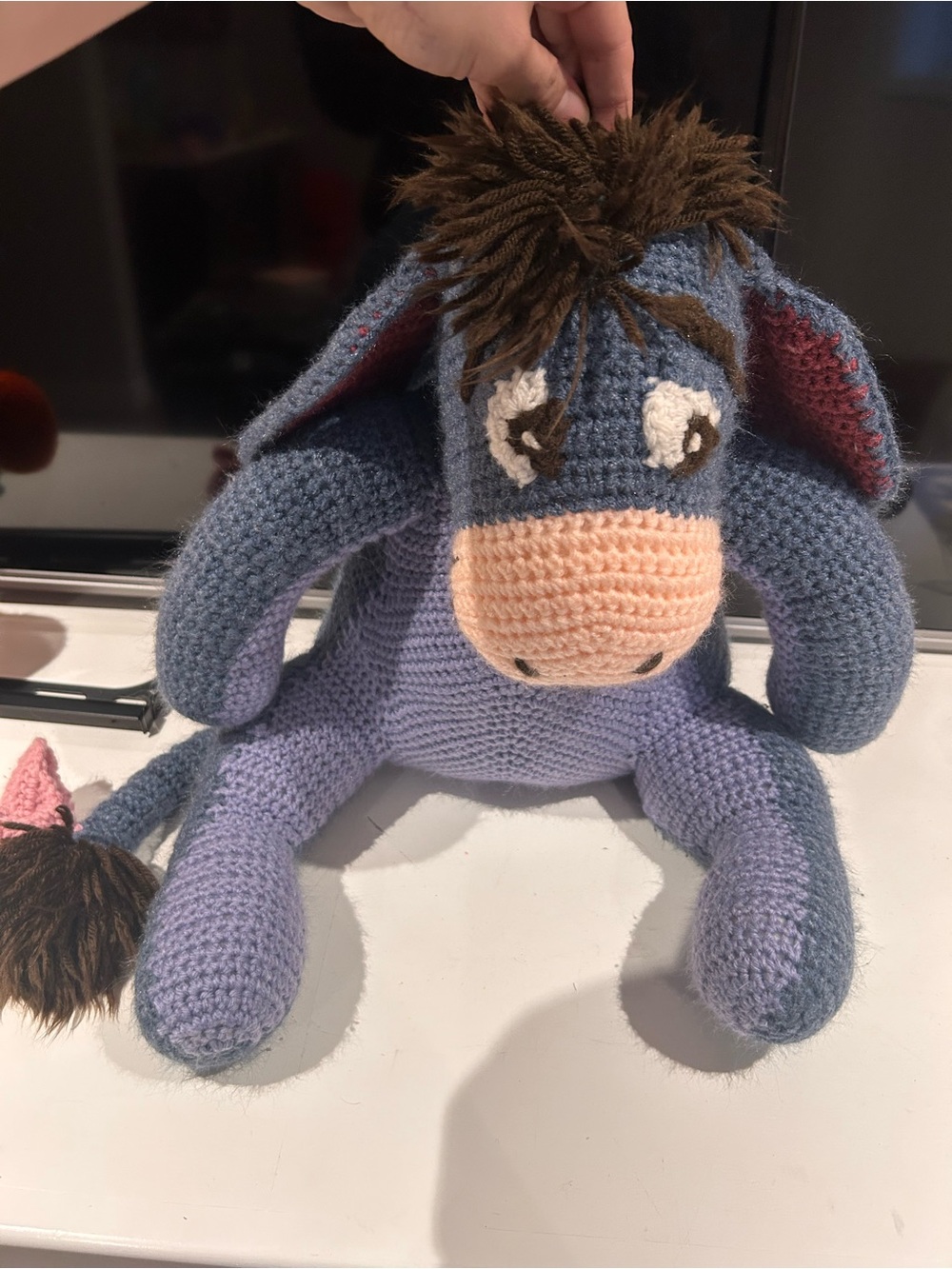 Hand crocheted eeyore